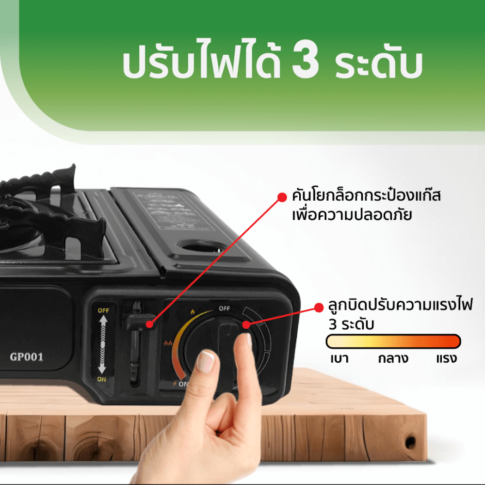เตาแก๊สปิกนิก GMAX GP-001